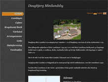 Tablet Screenshot of daugbjerg-minilandsby.dk
